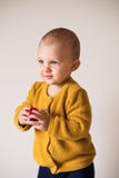 Portret van een leuke peuterjongen die een rode bal houden stock fotografie Portret van een leuke peuterjongen die een rode bal houden stock fotografie