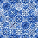 Portuguese azulejo ceramic tile pattern. royalty free illustration Portuguese azulejo ceramic tile pattern. royalty free illustration