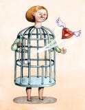 Porté pour être libre illustration stock Porté pour être libre illustration stock