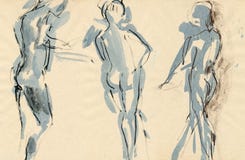 Pose dei danzatori, dissipanti illustrazione vettoriale Pose dei danzatori, dissipanti illustrazione vettoriale