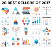 Positionnement d'infographics de vecteur 20 best-sellers de 2018 Diagrammes d'affaires, graphiques de flèches, présentations de d illustration libre de droits Positionnement d'infographics de vecteur 20 best-sellers de 2018 Diagrammes d'affaires, graphiques de flèches, présentations de d illustration libre de droits