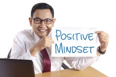 Positiv Mindset, Motivational ordcitationsteckenbegrepp arkivfoto Positiv Mindset, Motivational ordcitationsteckenbegrepp arkivfoto