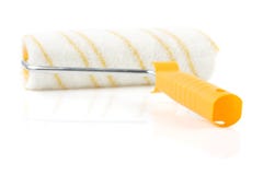 Positive Paint Roller Isolated Royalty Free Stock Photo