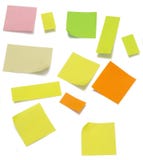 Post it colorful &#x28;clipping path&#x29;