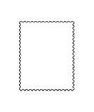 Postage stamp outline [vector]
