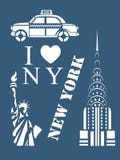 Postal de la plantilla de Nueva York libre illustration Postal de la plantilla de Nueva York libre illustration