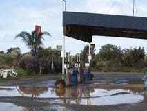 Posto de gasolina foto de stock Posto de gasolina foto de stock