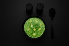 Potage aux légumes vert photographie stock Potage aux légumes vert photographie stock