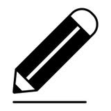 Potlood en Lijnpictogram Stock Fotografie Potlood en Lijnpictogram Stock Fotografie