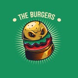 Potwora hamburgeru ilustracja royalty ilustracja Potwora hamburgeru ilustracja royalty ilustracja
