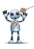 Pouco rob? recusa comer ilustração royalty free Pouco rob? recusa comer ilustração royalty free
