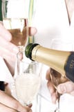 Pouring Champagne Stock Images