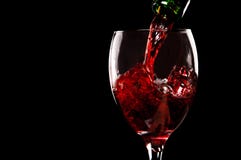 Pouring Red Wine Stock Images