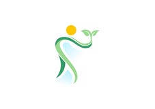 Povos, planta, termas, logotipo, bem-estar natural da saúde, ícone do símbolo da ecologia ilustração do vetor Povos, planta, termas, logotipo, bem-estar natural da saúde, ícone do símbolo da ecologia ilustração do vetor