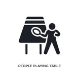 povos que jogam o ícone isolado tênis de mesa ilustração simples do elemento dos ícones recreacionais do conceito dos jogos povos ilustração stock povos que jogam o ícone isolado tênis de mesa ilustração simples do elemento dos ícones recreacionais do conceito dos jogos povos ilustração stock