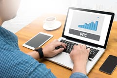 PPC - Betaal per Klikconcept royalty-vrije stock afbeelding PPC - Betaal per Klikconcept royalty-vrije stock afbeelding