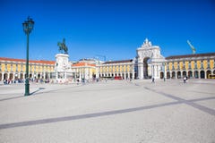 Praca do Comercio van de stad van Lissabon, Portugal Royalty-vrije Stock Afbeeldingen Praca do Comercio van de stad van Lissabon, Portugal Royalty-vrije Stock Afbeeldingen