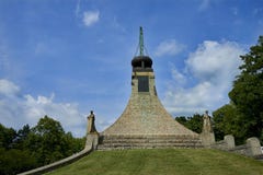 The Peace Memorial on Prace, Czech Republic. A small museum commemorates the battle of Austerlitz. stock photography The Peace Memorial on Prace, Czech Republic. A small museum commemorates the battle of Austerlitz. stock photography