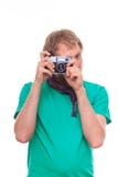 Pracowniany portret mężczyzna fotografować zdjęcia stock Pracowniany portret mężczyzna fotografować zdjęcia stock