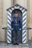 PRAGA, REPÚBLICA CHECA - 2 DE OCTUBRE DE 2017: Cambio del guardia de fotos de archivo libres de regalías PRAGA, REPÚBLICA CHECA - 2 DE OCTUBRE DE 2017: Cambio del guardia de fotos de archivo libres de regalías