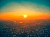 Prague aerial summer beautiful sunset royalty free stock photo Prague aerial summer beautiful sunset royalty free stock photo