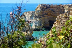 Praia da Marinha Bay Algarve stock images Praia da Marinha Bay Algarve stock images