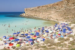 Praia de Conigli, Lampedusa fotos de stock Praia de Conigli, Lampedusa fotos de stock