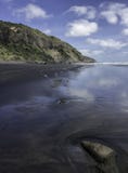 Praia de Muriwai da colônia do albatroz perto da praia da areia do preto de Auckland fotografia de stock royalty free Praia de Muriwai da colônia do albatroz perto da praia da areia do preto de Auckland fotografia de stock royalty free