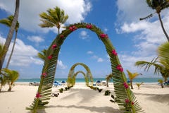 Praia do casamento foto de stock Praia do casamento foto de stock