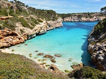 Praia do DES Moro de Cala em Majorca imagens de stock royalty free Praia do DES Moro de Cala em Majorca imagens de stock royalty free