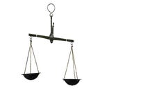 Prawo skale na białym tle odizolowywającym obrazy stock Prawo skale na białym tle odizolowywającym obrazy stock