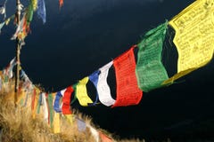 Prayer flags stock images
