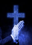 Praying Hands Cross Religion