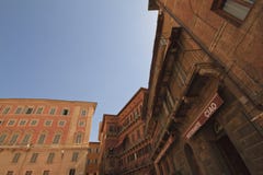 Praça Campo Del Campo, Siena Italy fotografia de stock Praça Campo Del Campo, Siena Italy fotografia de stock