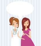 Pregnant Woman Having a Prenatal Checkup Royalty Free Stock Image Pregnant Woman Having a Prenatal Checkup Royalty Free Stock Image