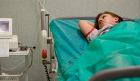 Pregnant Woman In Hospital Royalty Free Stock Image