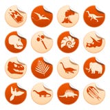 Prehistoric stickers vector illustration Prehistoric stickers vector illustration