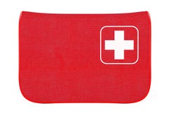 Premiers secours rouges Kit Soft Bag avec la croix blanche rendu 3d illustration de vecteur Premiers secours rouges Kit Soft Bag avec la croix blanche rendu 3d illustration de vecteur