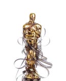 Premio di cerimonia di Oscar e del film del cinema fotografie stock libere da diritti Premio di cerimonia di Oscar e del film del cinema fotografie stock libere da diritti