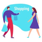 Premium discount and best price promotion phrases for shop clearance sale with couple with shopping bags and gifts stock illustration Premium discount and best price promotion phrases for shop clearance sale with couple with shopping bags and gifts stock illustration