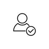Premium people icon or logo in line style. royalty free illustration Premium people icon or logo in line style. royalty free illustration