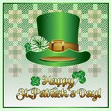 Prentbriefkaaraffiche of banner voor St Patrick ` s Dag stock illustratie Prentbriefkaaraffiche of banner voor St Patrick ` s Dag stock illustratie