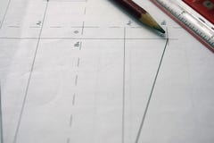 Preparation for drafting documents, drawings, tools and diagrams on the table stock photos Preparation for drafting documents, drawings, tools and diagrams on the table stock photos