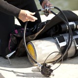 Preparing Scuba Gear For Use Royalty Free Stock Image Preparing Scuba Gear For Use Royalty Free Stock Image