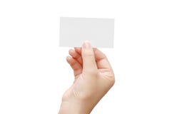 Presenting A Business Card Stock Photography Presenting A Business Card Stock Photography