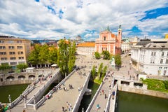 Preseren ajustent, Ljubljana, capitale de la Slovénie photographie stock Preseren ajustent, Ljubljana, capitale de la Slovénie photographie stock