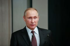 Presidente Vladimir Putin do russo em Atenas imagens de stock Presidente Vladimir Putin do russo em Atenas imagens de stock
