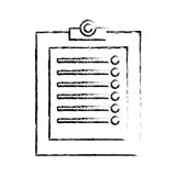 presse-papiers avec la ligne de croquis d'image d'icône de liste de contrôle illustration libre de droits presse-papiers avec la ligne de croquis d'image d'icône de liste de contrôle illustration libre de droits