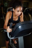 Pretty athlete trains in the new fitness room near her home stock images Pretty athlete trains in the new fitness room near her home stock images