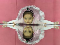 Little Chinese ballet girl, flexibility